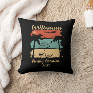 Coussin Vacances familiales personnalisées