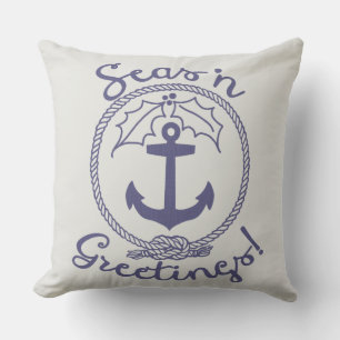 Coussin Vacances nautiques   Seas 'n Salutations