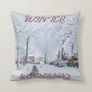 COUSSIN VACANCES NOËL HIVER WONDERLAND JETER PILLOW