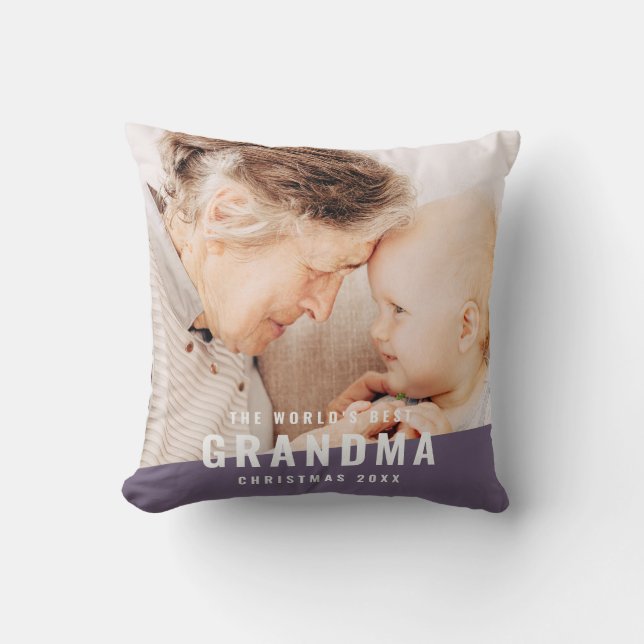 Coussin Vacances photographiques chic et moderne pour la m (Recto)