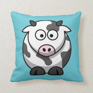 Coussin Vache à bande dessinée sur l'Aqua