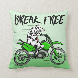 Coussin Vache à vélo