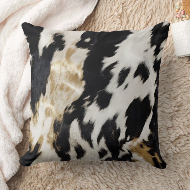 Coussin Vache blanche noire (Couverture)