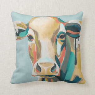 Coussin Vache colorée