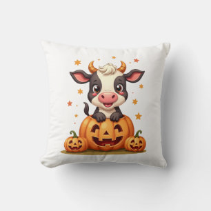 Coussin Vache de la parcelle de citrouilles