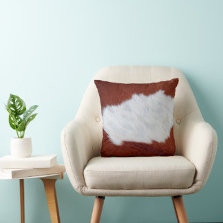 Coussin Vache de luxe cachée peau d'animal Imprimer 