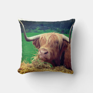 Coussin Vache écossaise des Highlanders