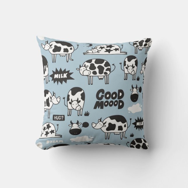 Coussin Vache et lait (Recto)