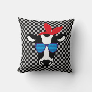 Coussin Vache Hipster sur tableau de bord