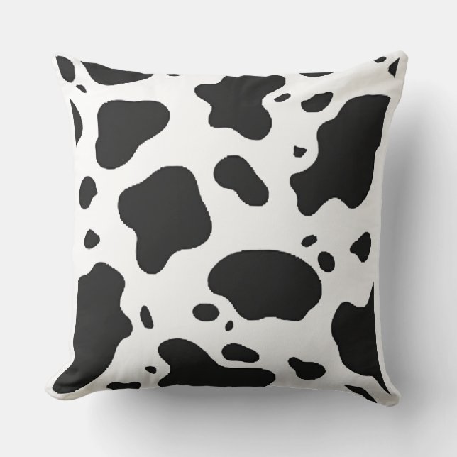 Coussin Vache Imprimer Motif esthétique design pour Farmco (Recto)