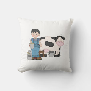 Coussin Vache laitière garçon