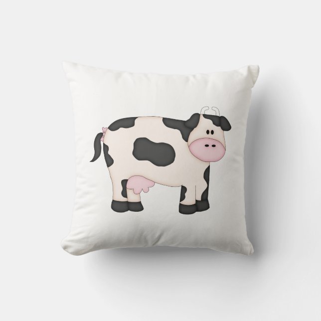 Coussin Vache laitière mignonne (Recto)