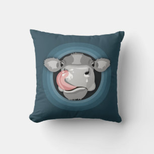 Coussin Vache lécher le nez