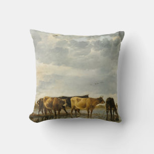 Coussin Vaches dans une rivière Aelbert Cuyp