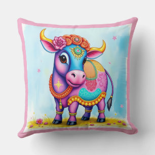 Coussin Vaches sacrées déguisées pour Diwali