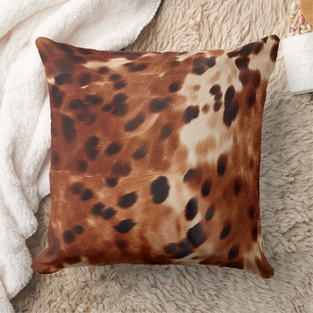 Coussin Vachette noire Brown (Couverture)