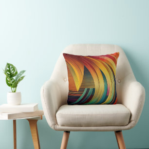 Coussin Vague arc-en-ciel