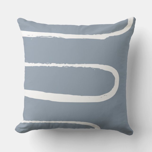 Coussin Vague Dusty Blue (Recto)