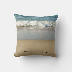 Coussin Vague et empreintes  -