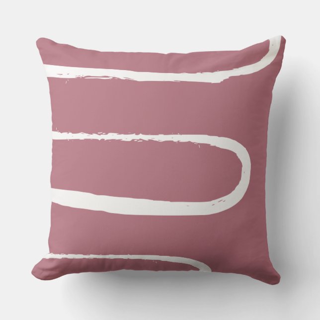 Coussin Vague Mauve rose (Recto)