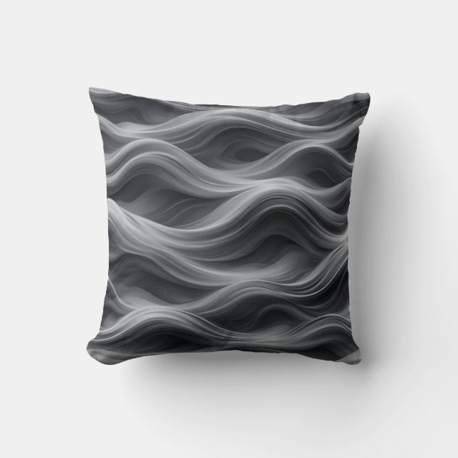Coussin Vague noire (Recto)