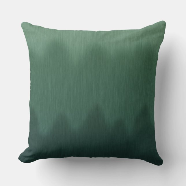 Coussin Vague Ombre verte Abstraite (Recto)