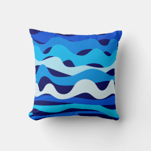 Coussin Vagues bleues