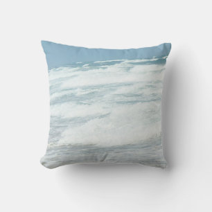 Coussin Vagues de Delray Beach sous un ciel bleu vif