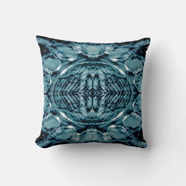 Coussin Vagues de verre liquide (Recto)