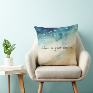Coussin Vagues d'océan de plage