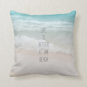 Coussin Vagues d'océan de plage
