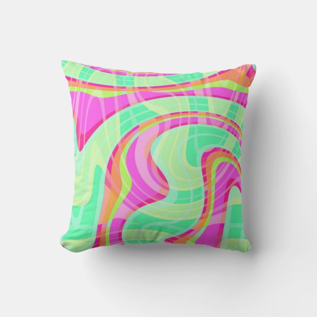 Coussin Vagues folles (Recto)