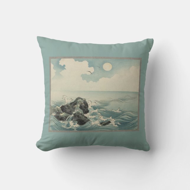 Coussin Vagues japonaises (Recto)