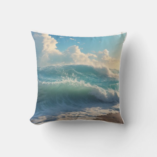 Coussin Vagues marines (Recto)