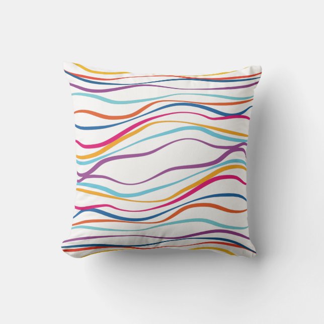 Coussin Vagues Motifs modernes (Recto)