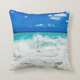 Coussin Vagues par le bord de la mer - carreau