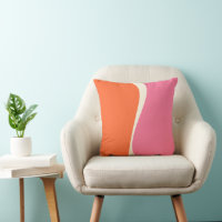 Vagues simples 2 en rose, orange et crème