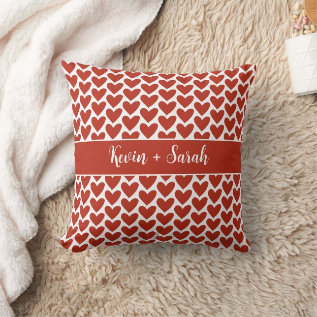 Coussin Valentin personnalisé (Couverture)