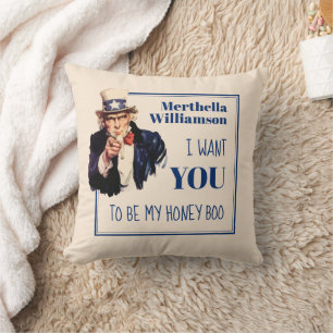 Coussin Valentine Boo Oncle Sam Couple