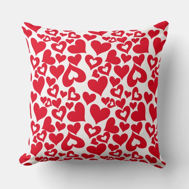 Coussin Valentine Coeurs Jeu d'oreiller (Recto)
