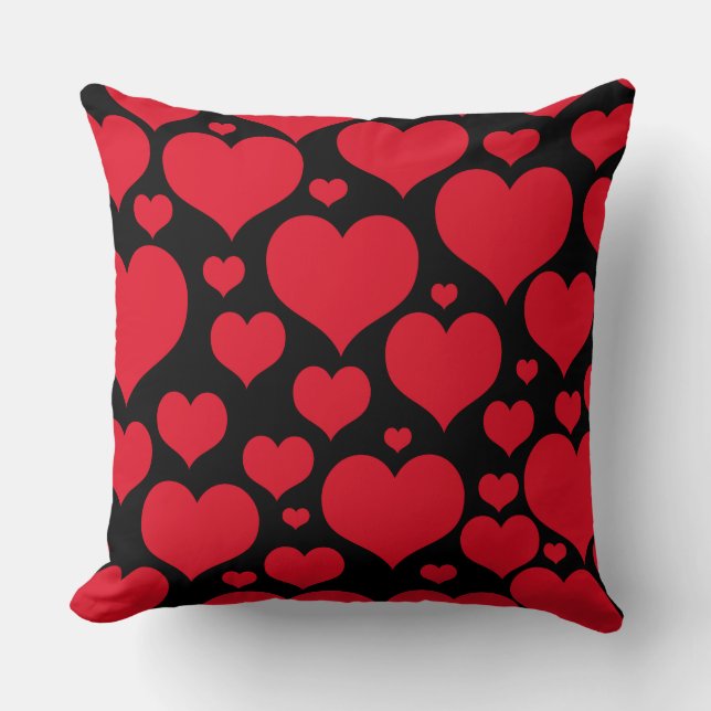 Coussin Valentine Coeurs Jeu d'oreiller (Recto)