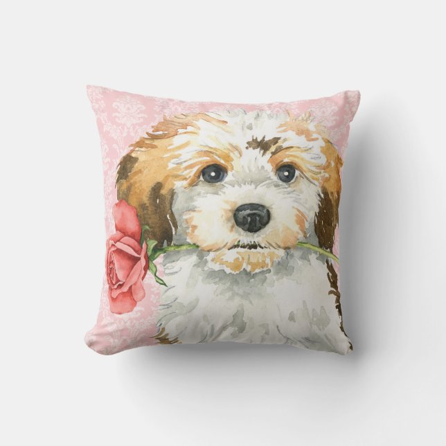 Coussin Valentine Havanese rose (Recto)