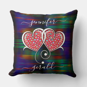Coussin Valentine Interlock Hearts Design