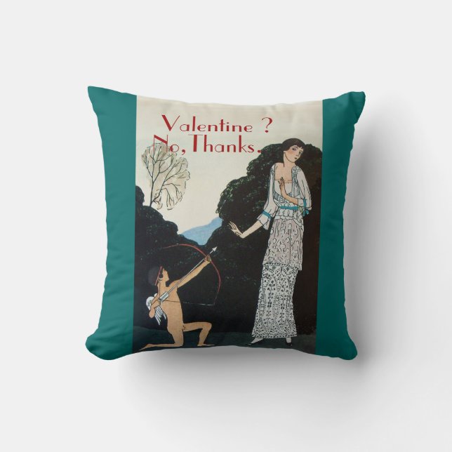 COUSSIN VALENTINE ? NON, MERCI /RETRO ANTI VALENTINE'S DAY (Recto)