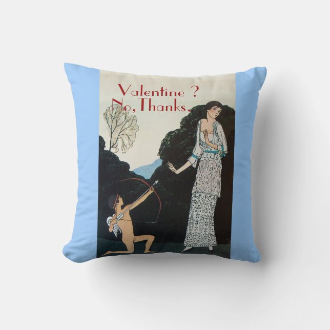 COUSSIN VALENTINE ? NON, MERCI /RETRO ANTI VALENTINE'S DAY (Recto)