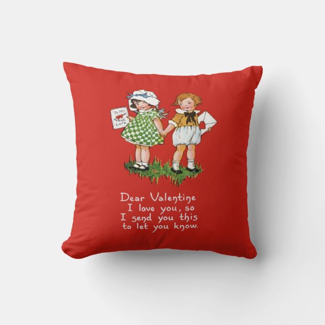 Coussin Valentine victorienne (Recto)