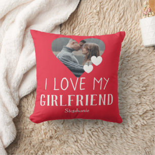 Coussin Valentines Couple Heart Photo personnalisée person