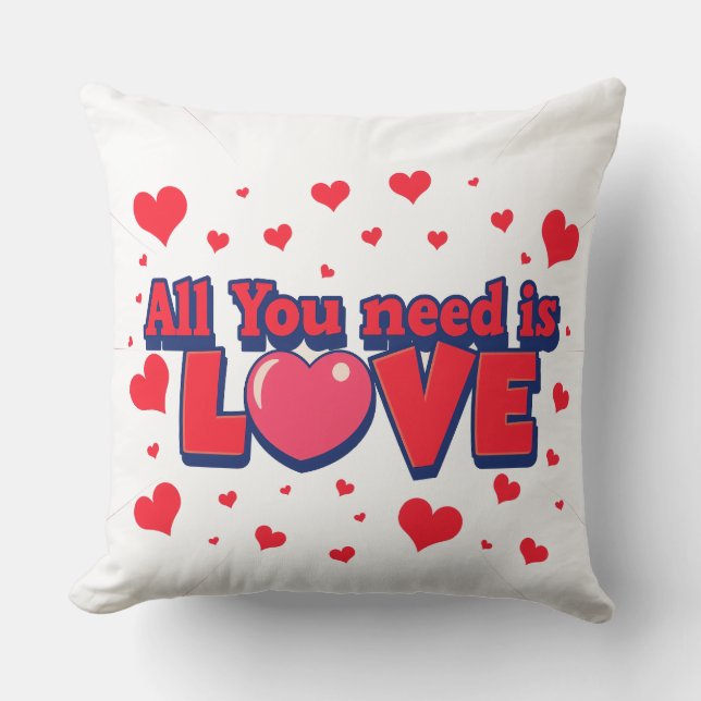 Coussin Valentine's day desing (Recto)