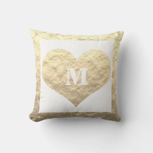 Coussin Valentine's Day Heart Monogram