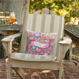 Coussin Valentine's Day Porch or Patio
